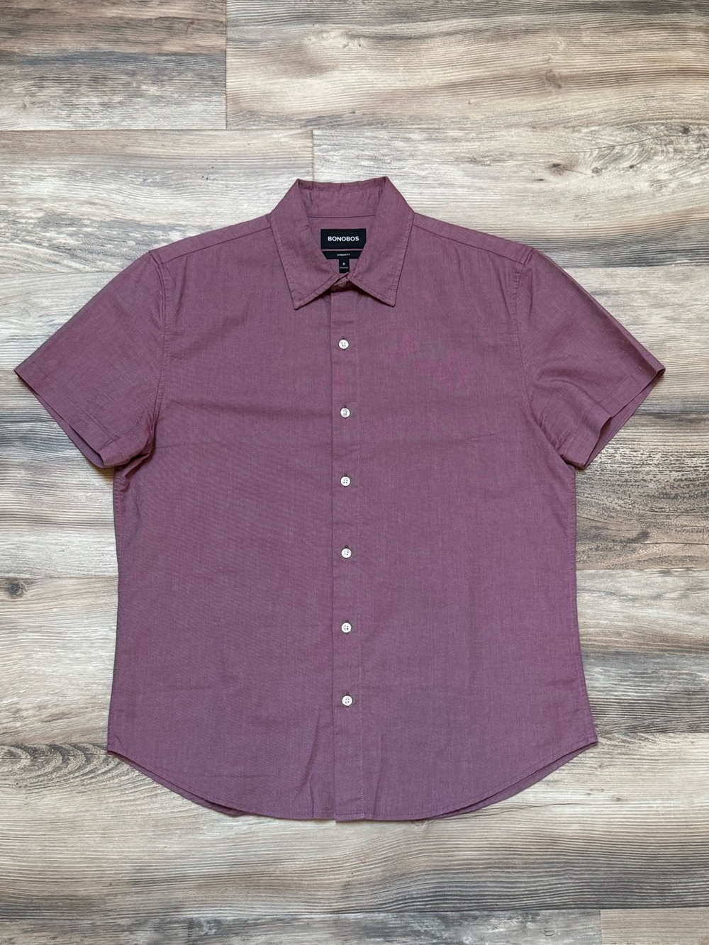 Bonobos Riviera Short Sleeve Shirt Men’s Medium Standard Fit Red Worn Twice
